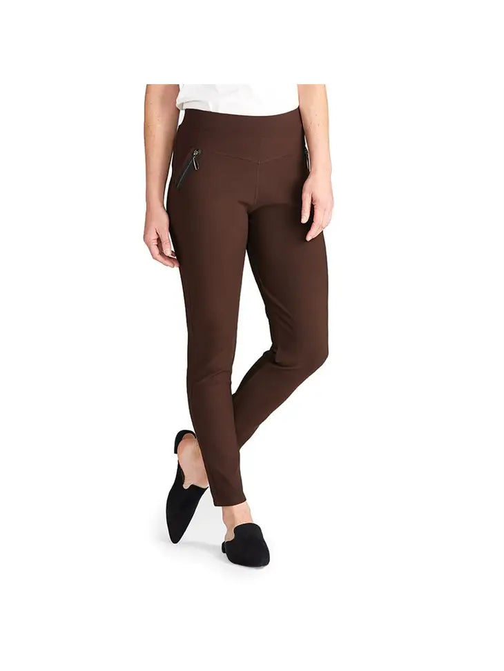 Jasmine Zip Pocket Legging Espresso