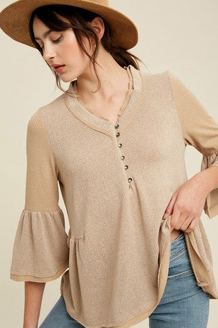 Ruffle Babydoll Top