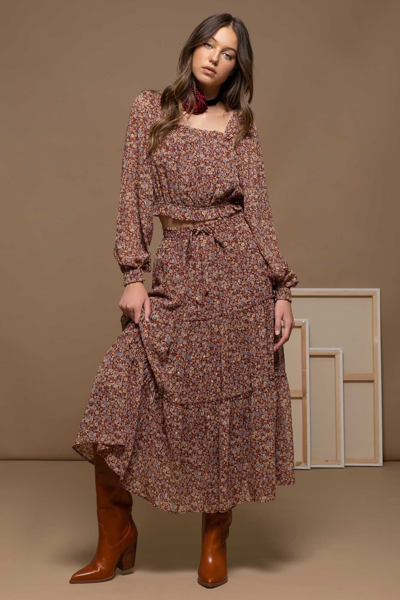 Floral Maxi Skirt