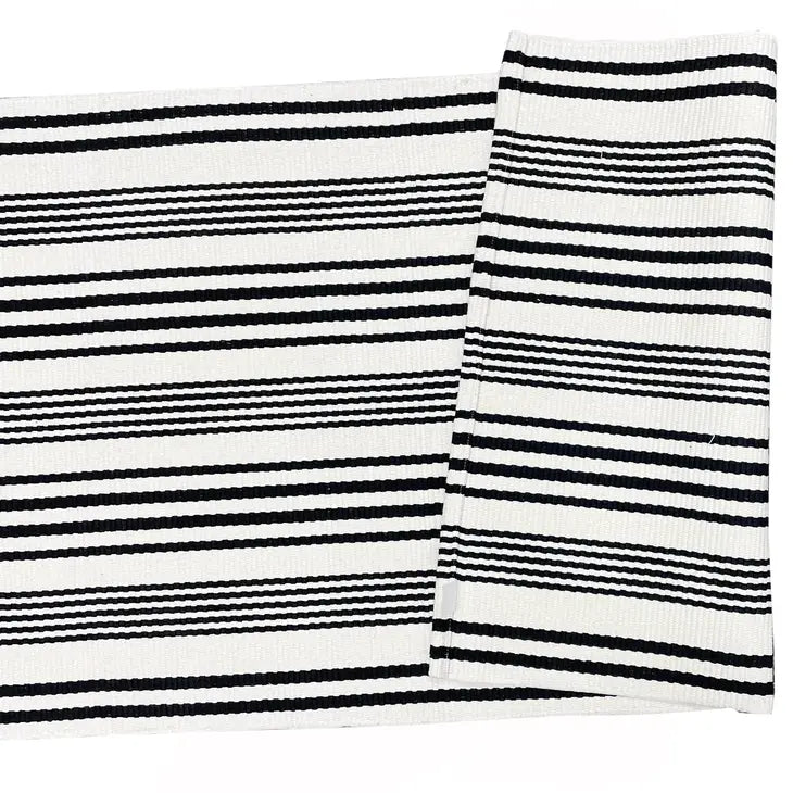 Ticking Striped Area Rug