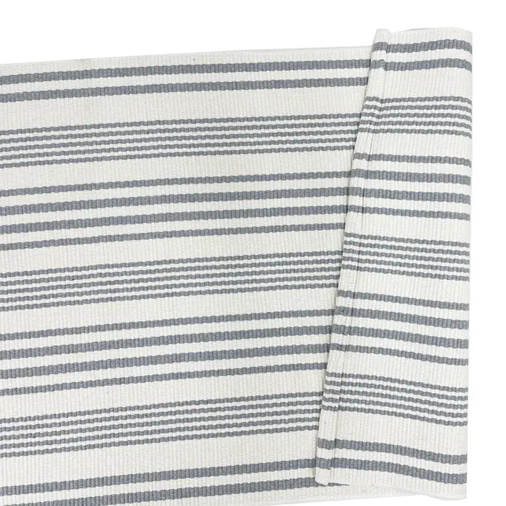 Ticking Striped Area Rug