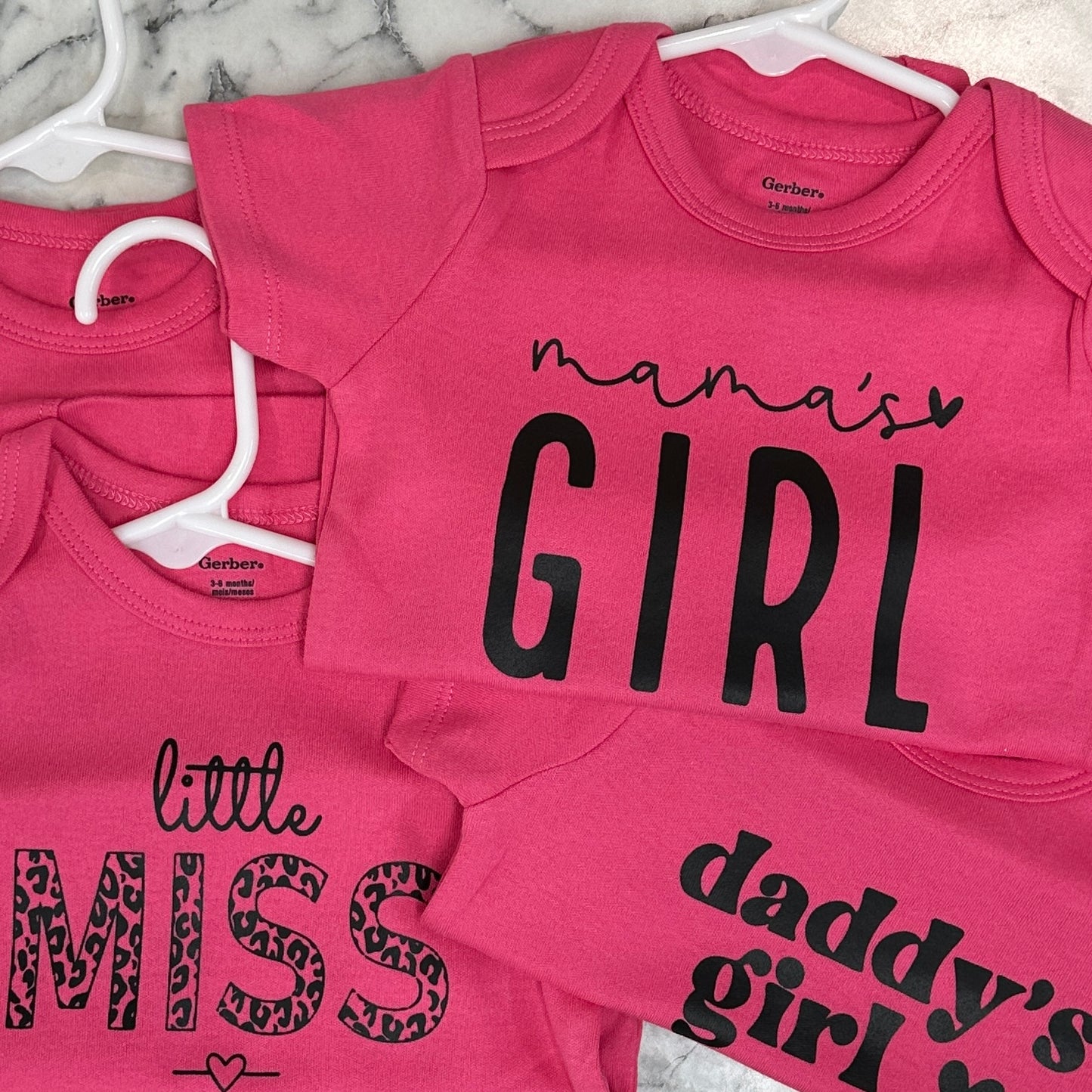 Baby Girl Onesies - hot pink