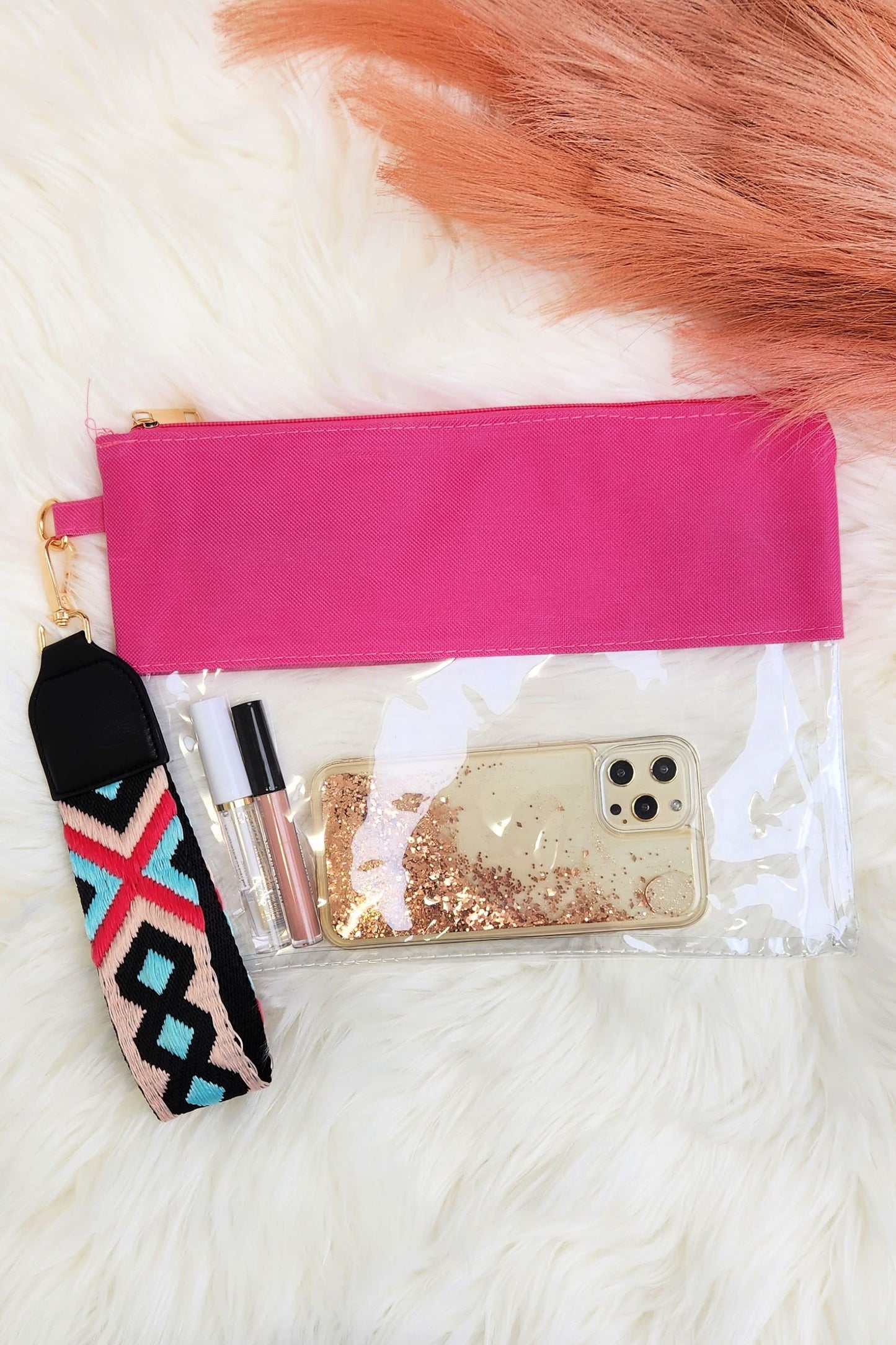 Clear Stadium Wristlet