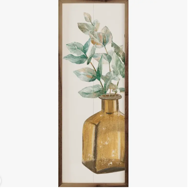 Brown Vase Greenery