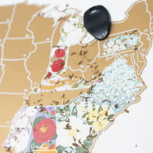 Scratch your travels state flowers