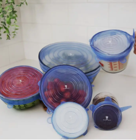 Silicone Bowl Covers - 6 pack