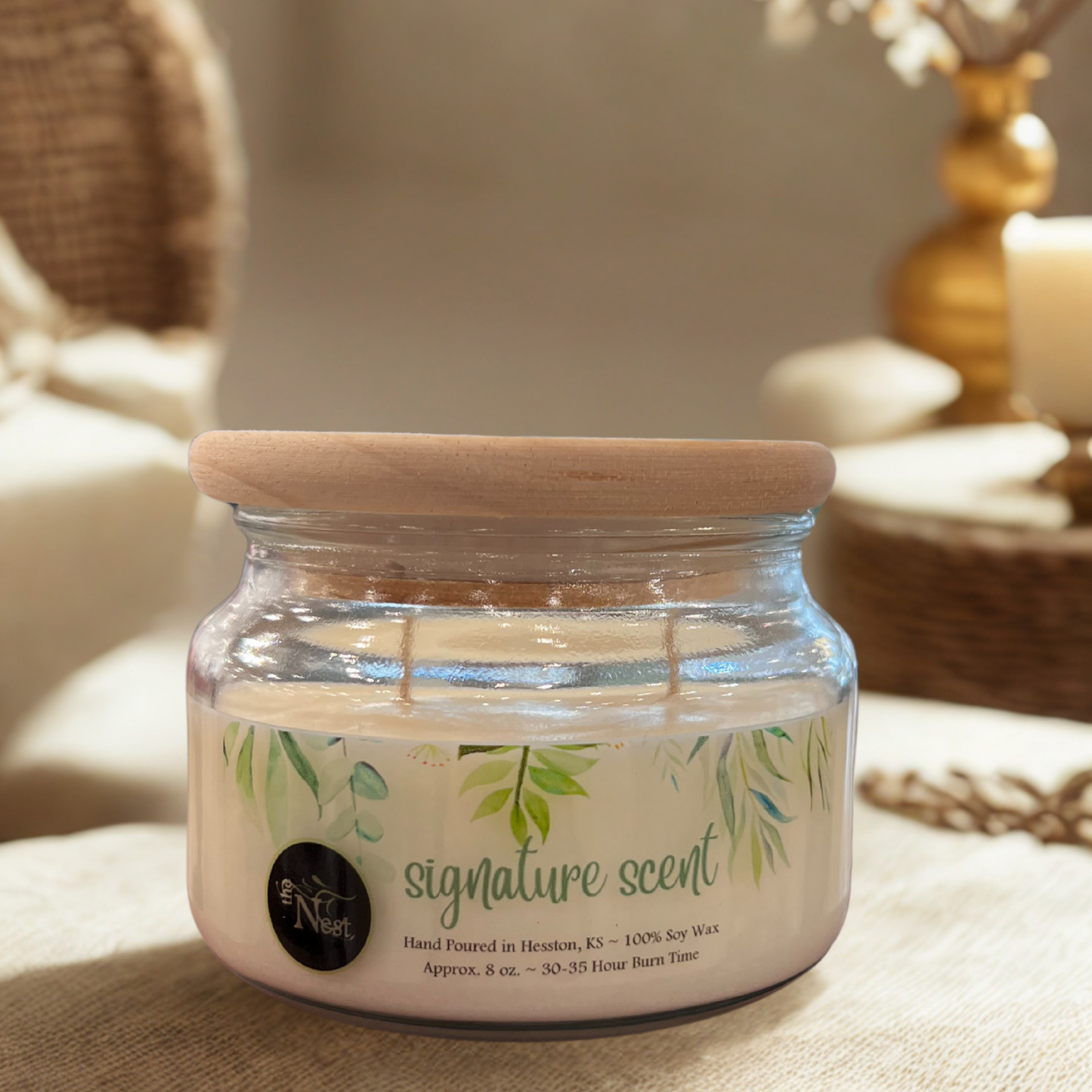 Small Glass Candle