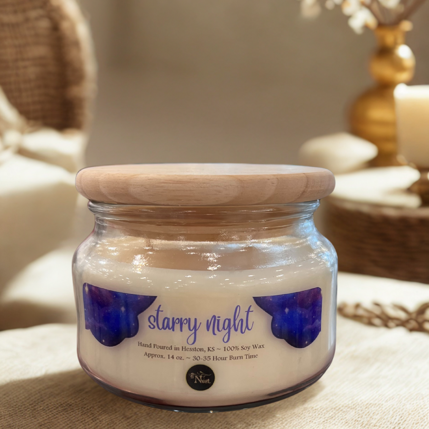 Small Glass Candle