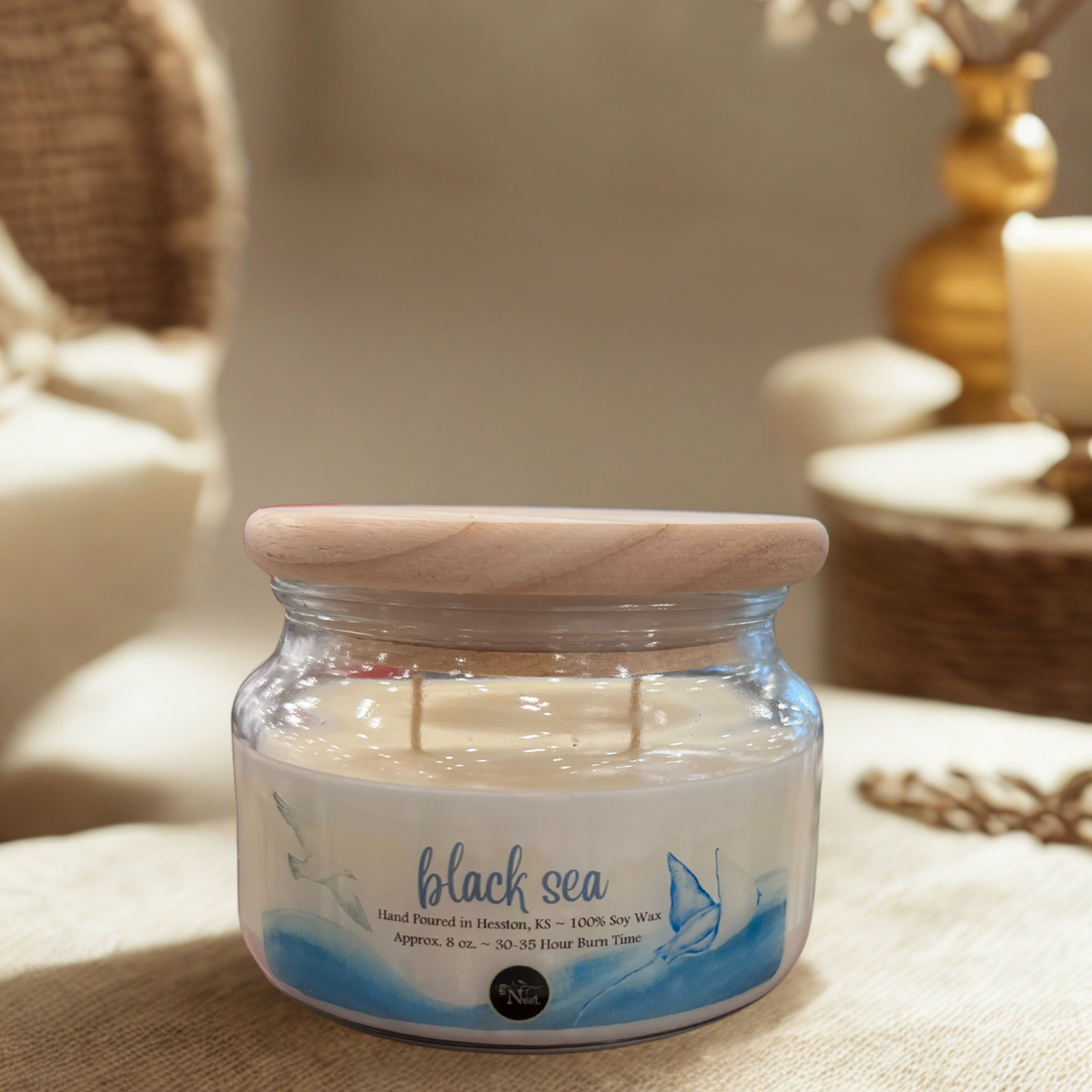Small Glass Candle