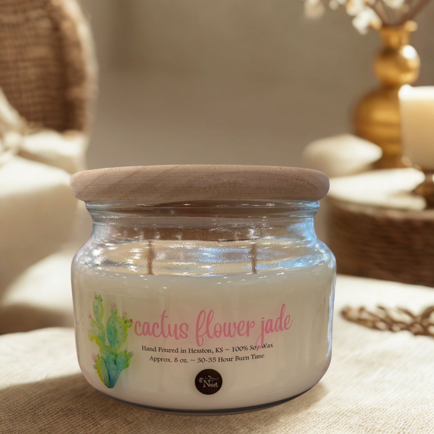 Small Glass Candle