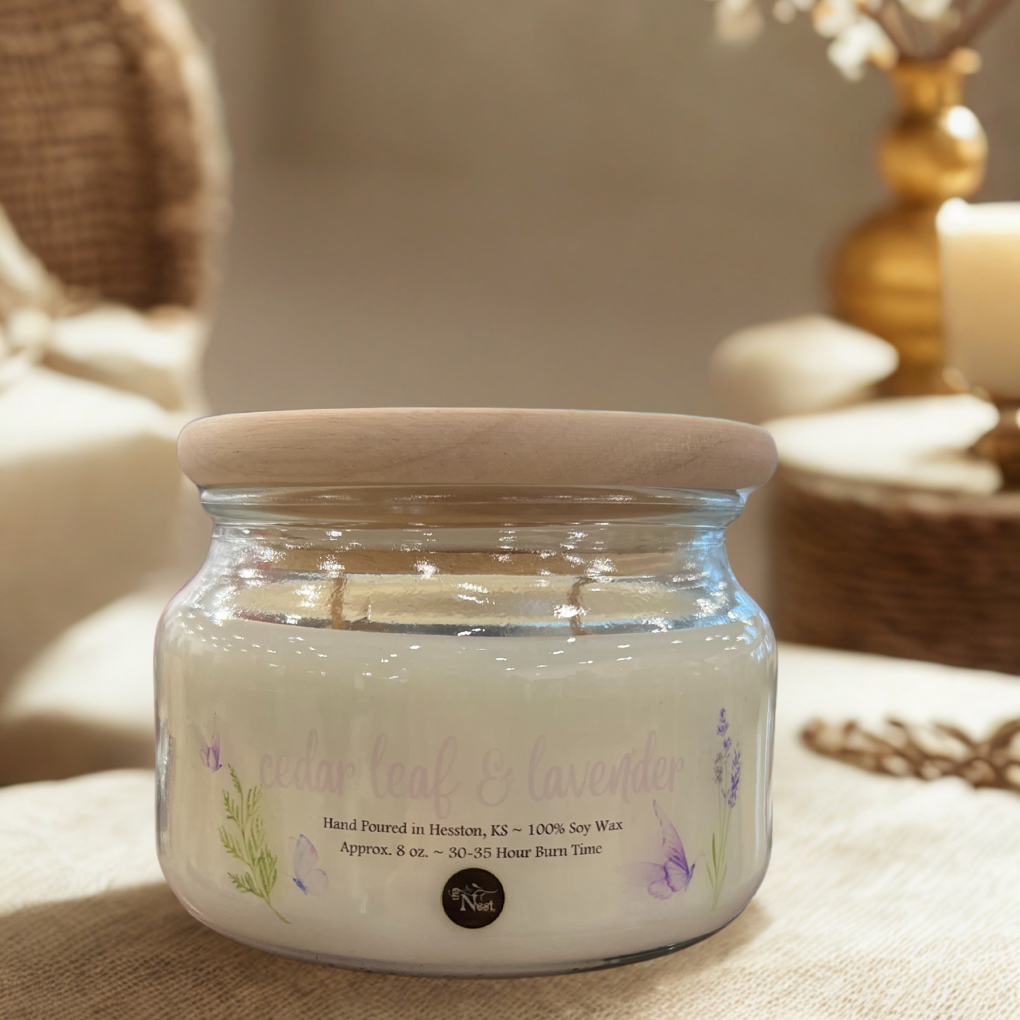 Small Glass Candle