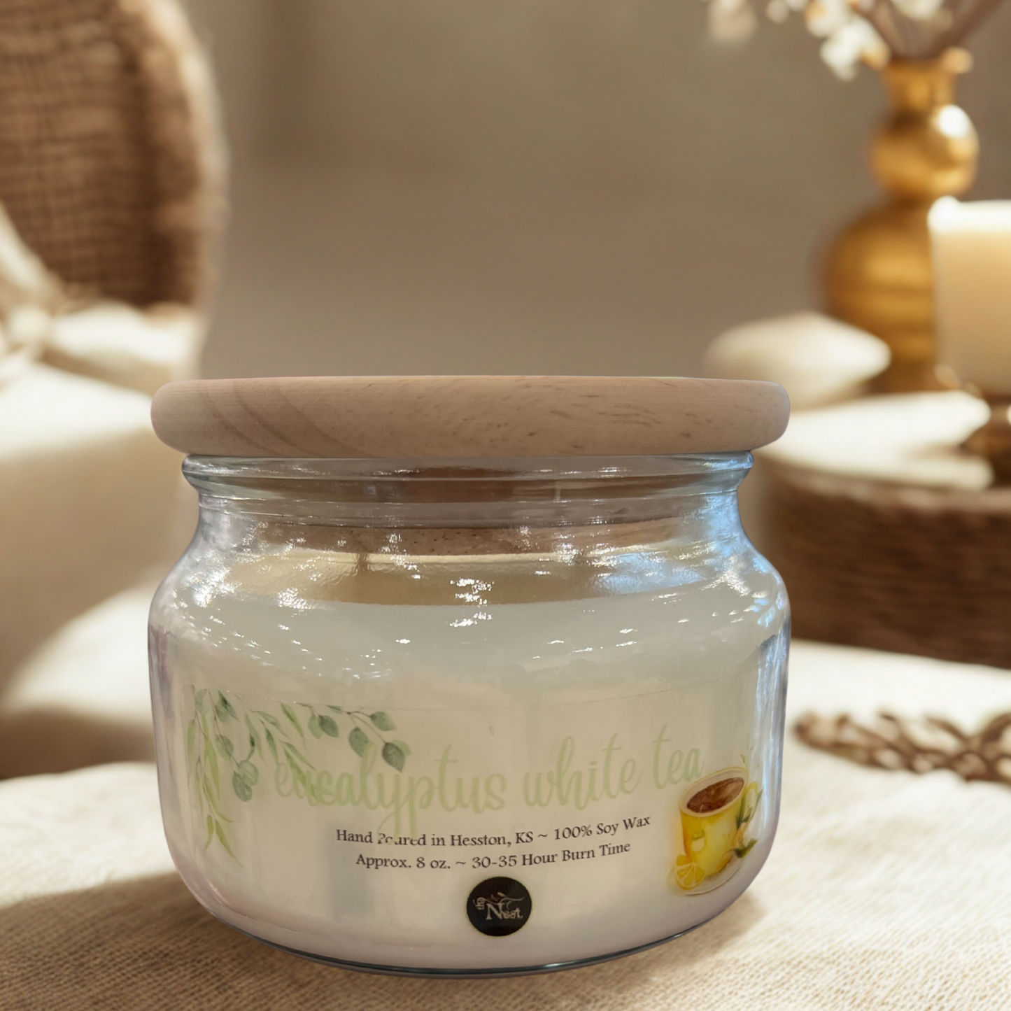 Small Glass Candle
