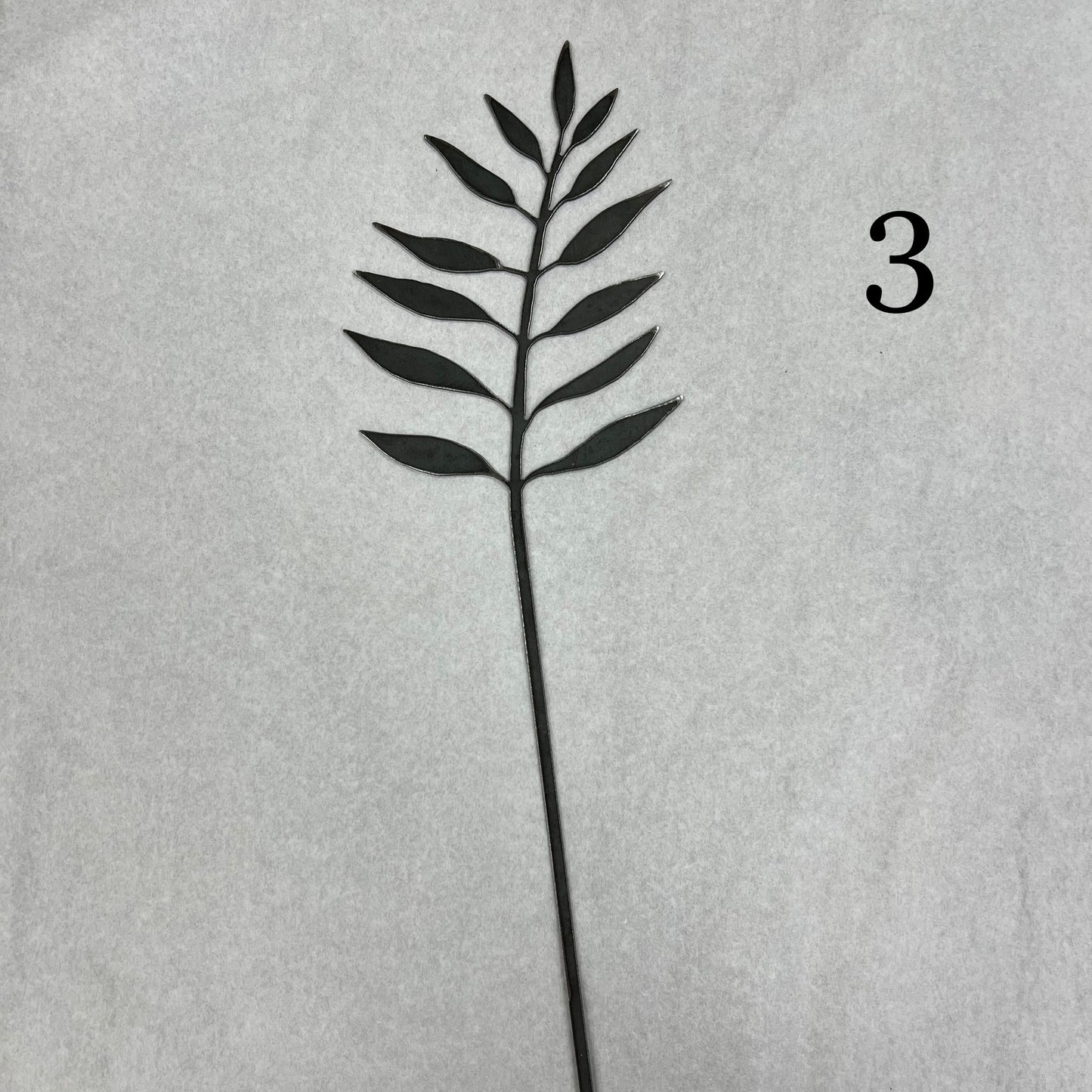 Raw Steel Tropical Leaf Stems