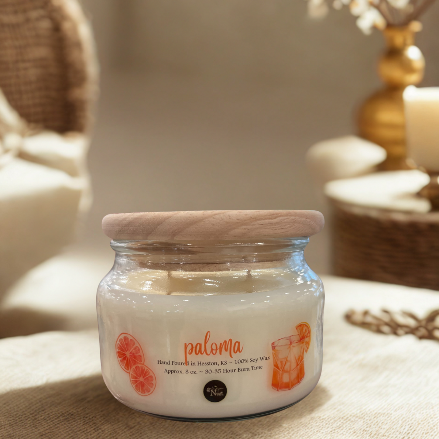 Small Glass Candle