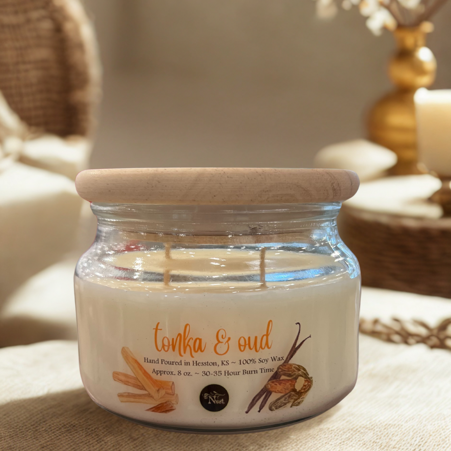 Small Glass Candle
