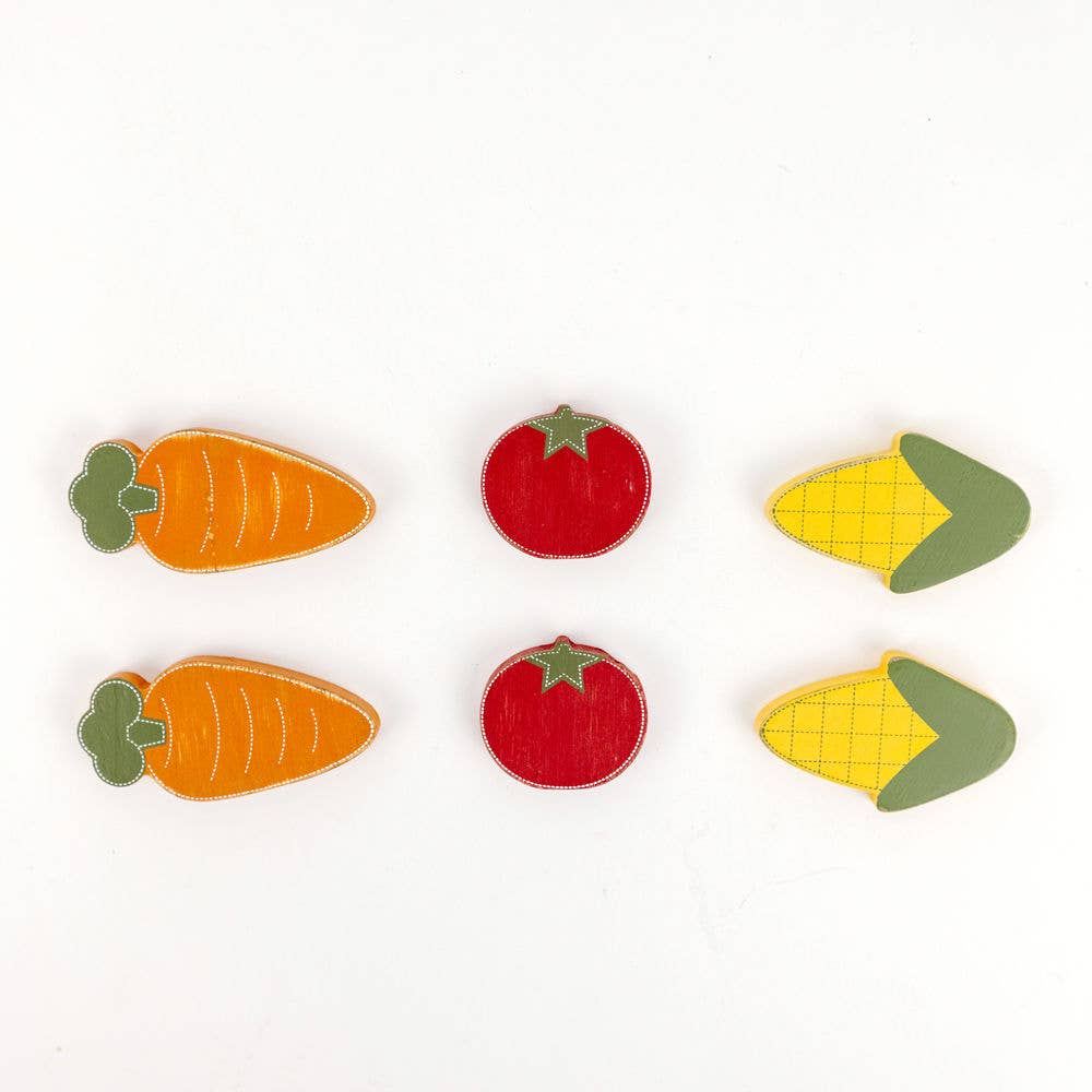 NEST - Wooden Shapes - Vegetables