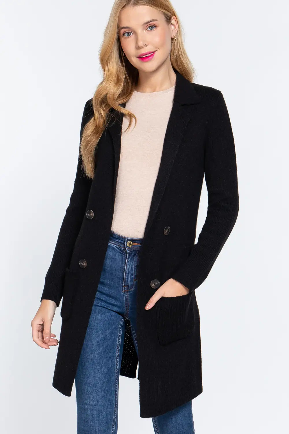 Fitted Sweater Jacket