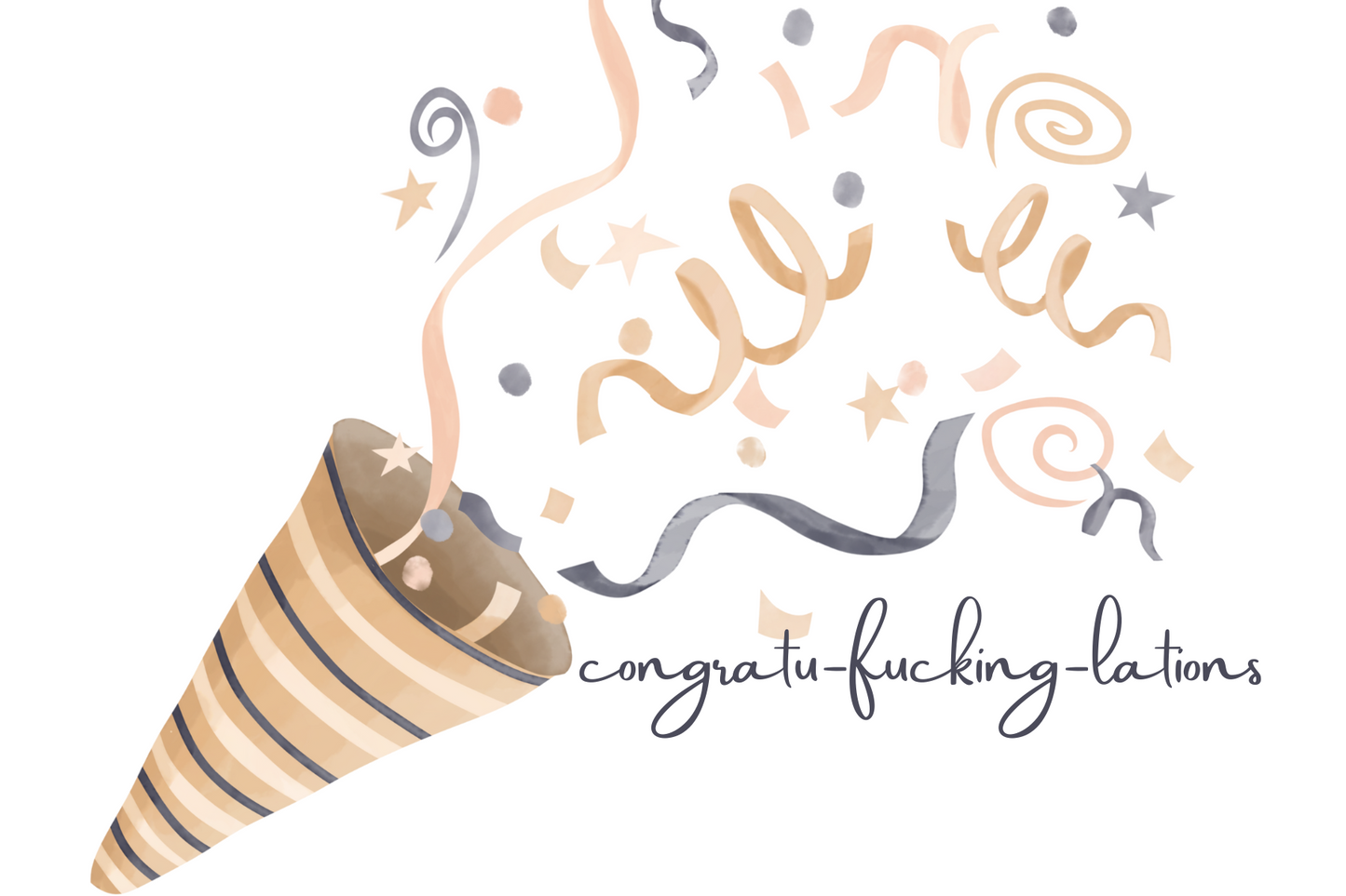 Congratu-fucking-lations card