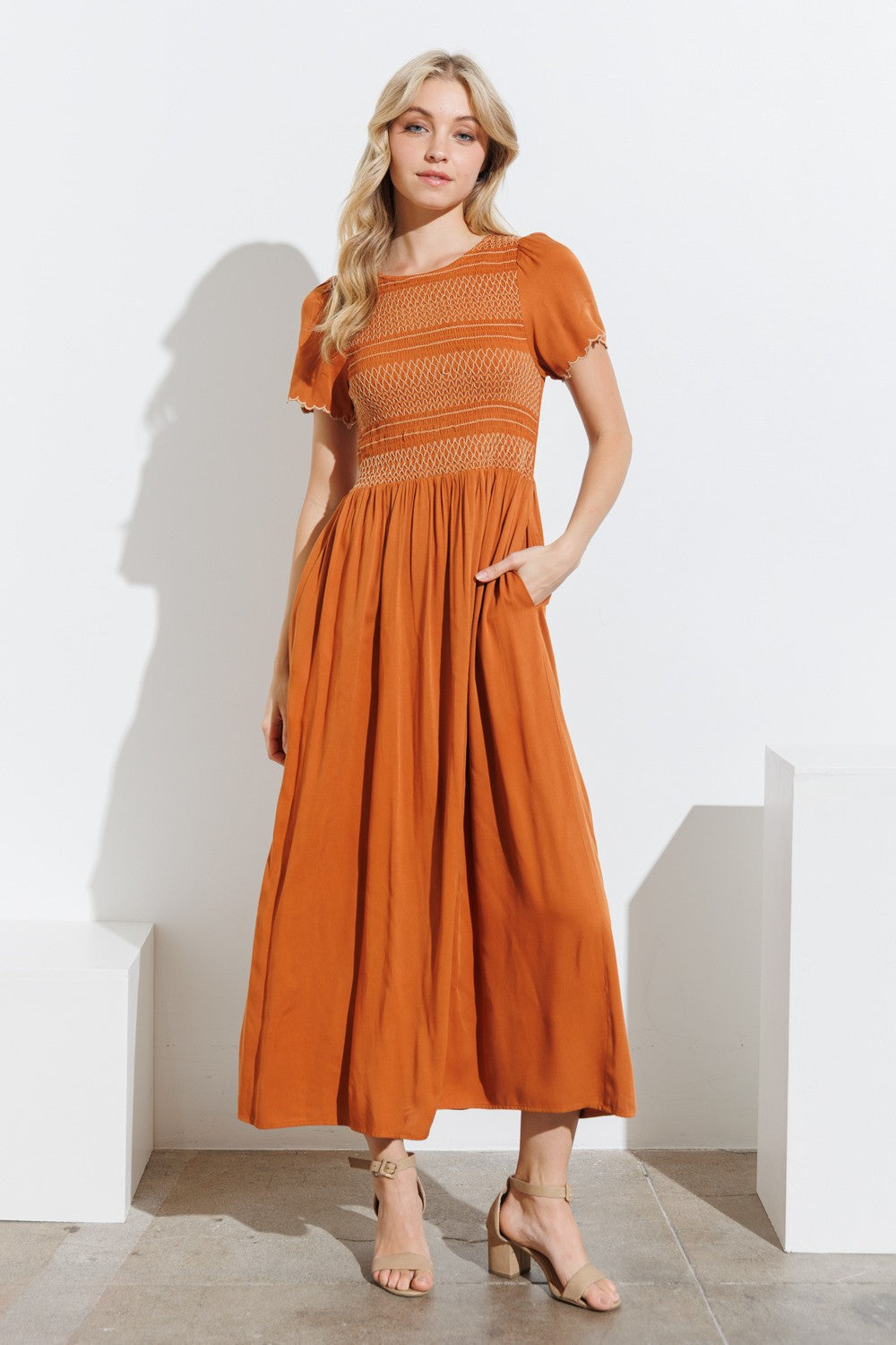 Smocked Maxi Dress