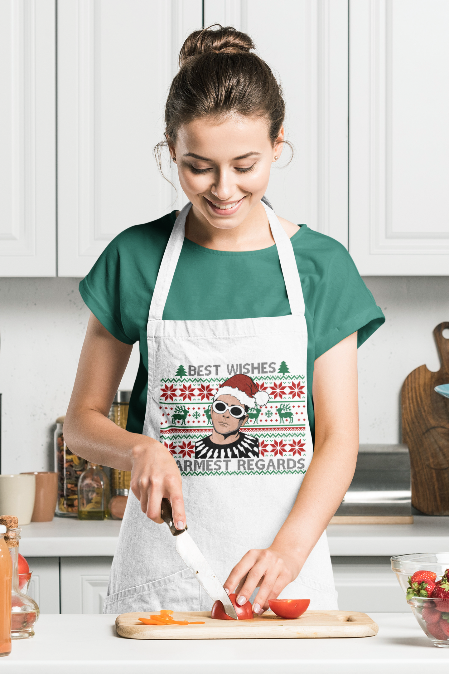 Christmas Apron - Schitt's Creek - Best Wishes Warmest