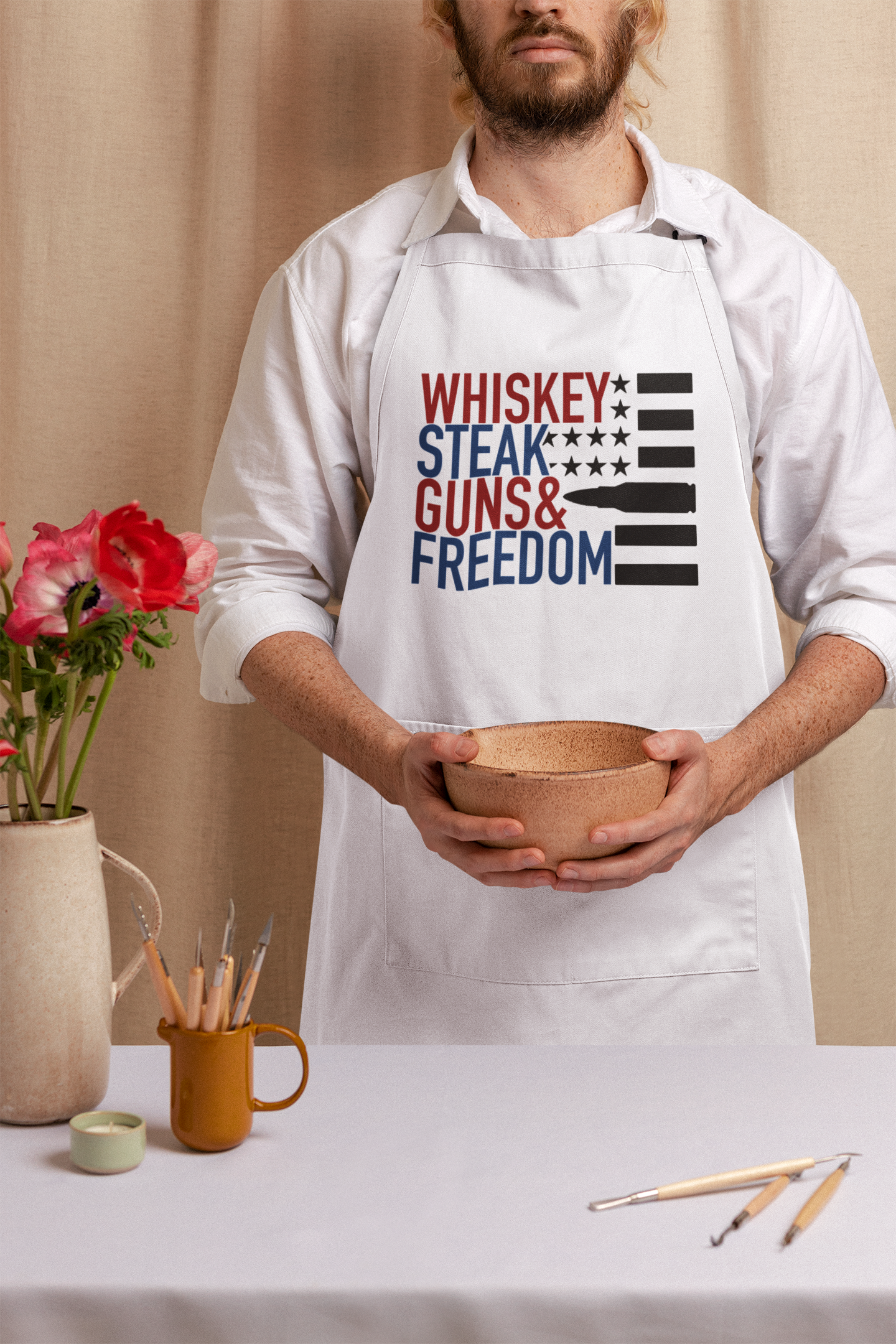 Dad BBQ Apron great gift for grilling and Father's Day!