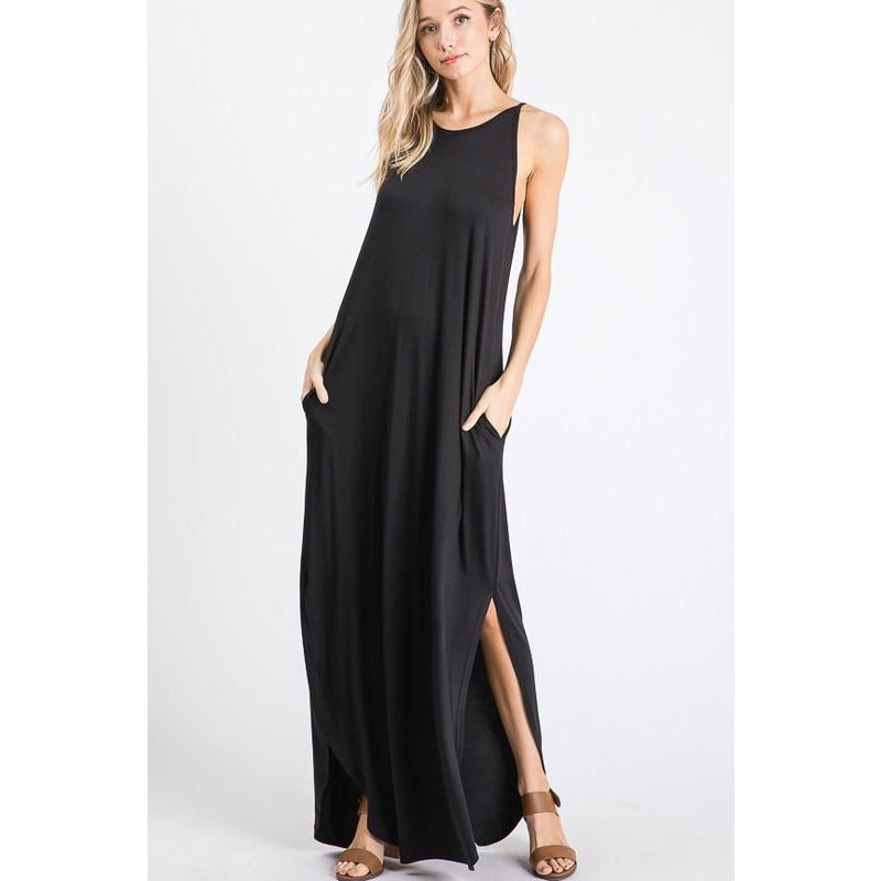 Solid Maxi Dress