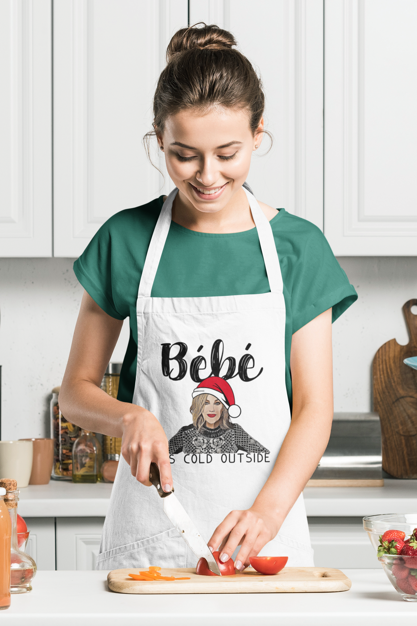 Christmas Apron - Schitt's Creek - BeBe It's Cold Outside