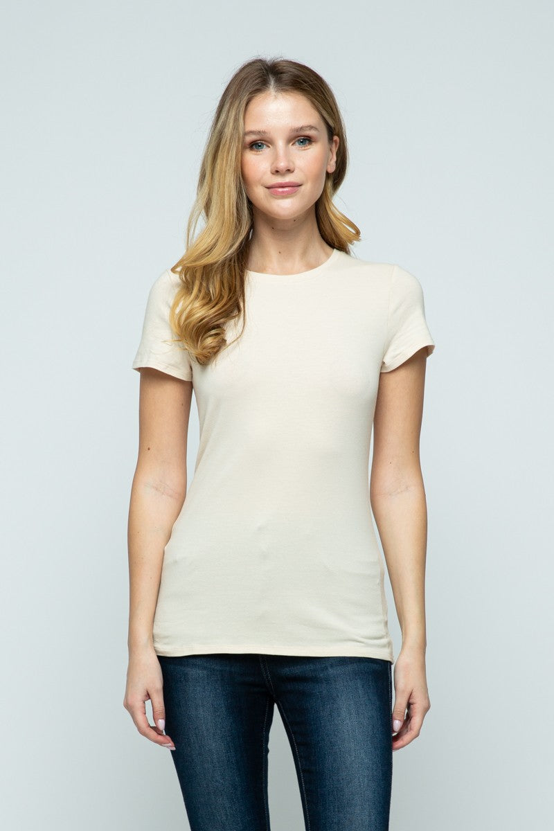 Basic Crew Neck Short Sleeve Shirt