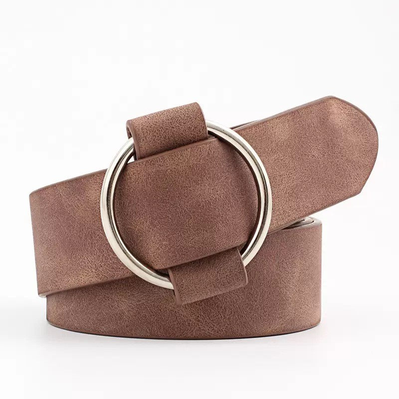 Leather Ring Belt