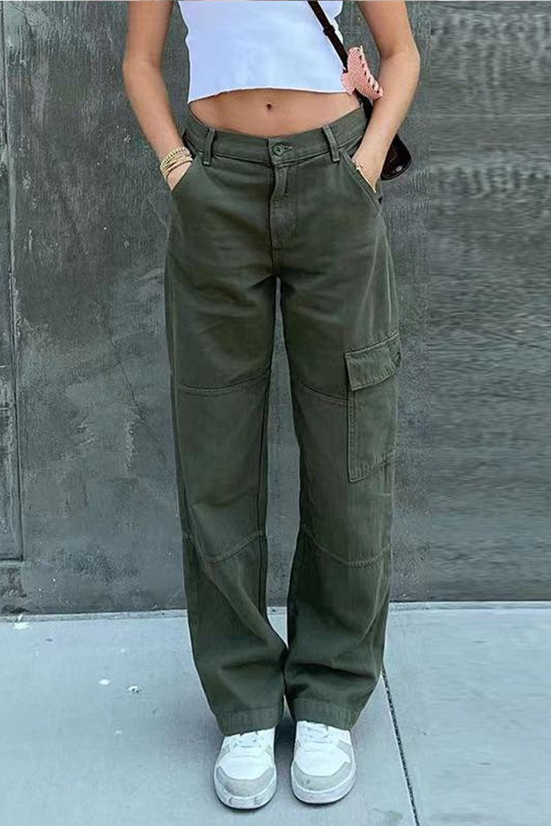 Cargo Pants-Olive