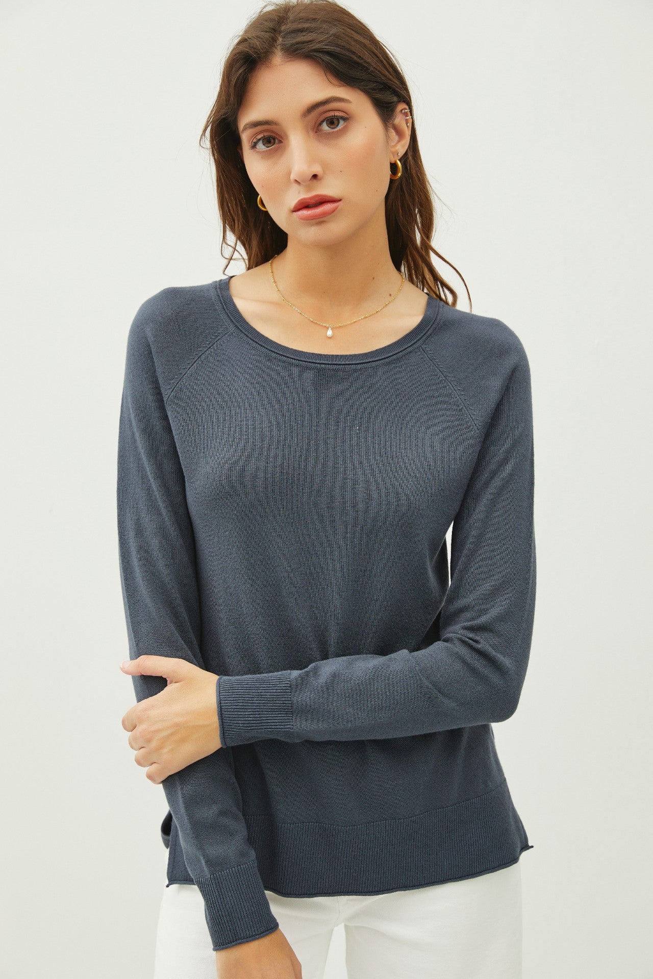 Lightweight Round Neck Sweater