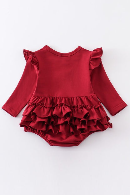 Red Ruffle Girl Bubble