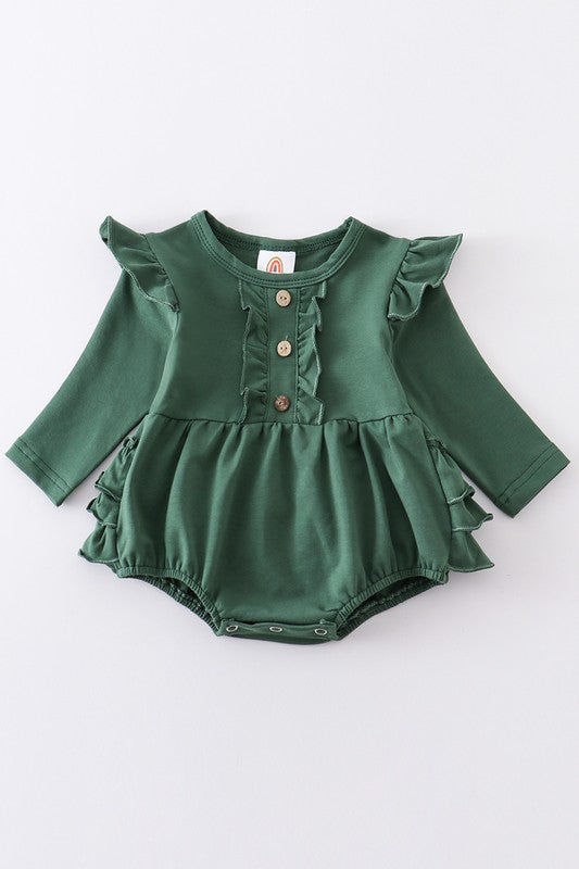 Green Ruffle Girl Bubble