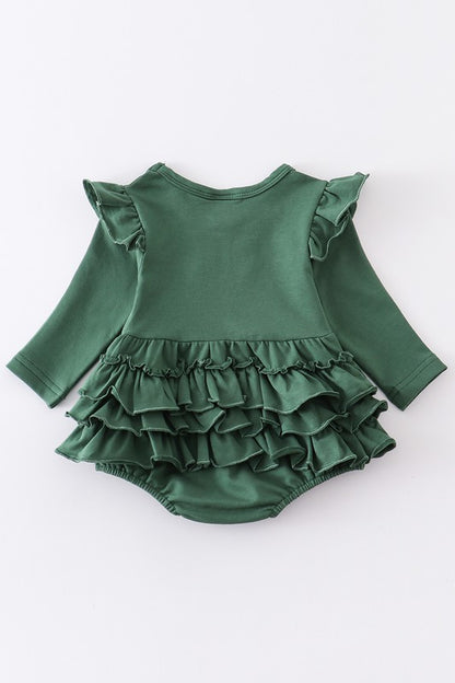 Green Ruffle Girl Bubble