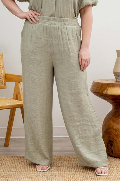 Plus Light Weight High Rise Pants