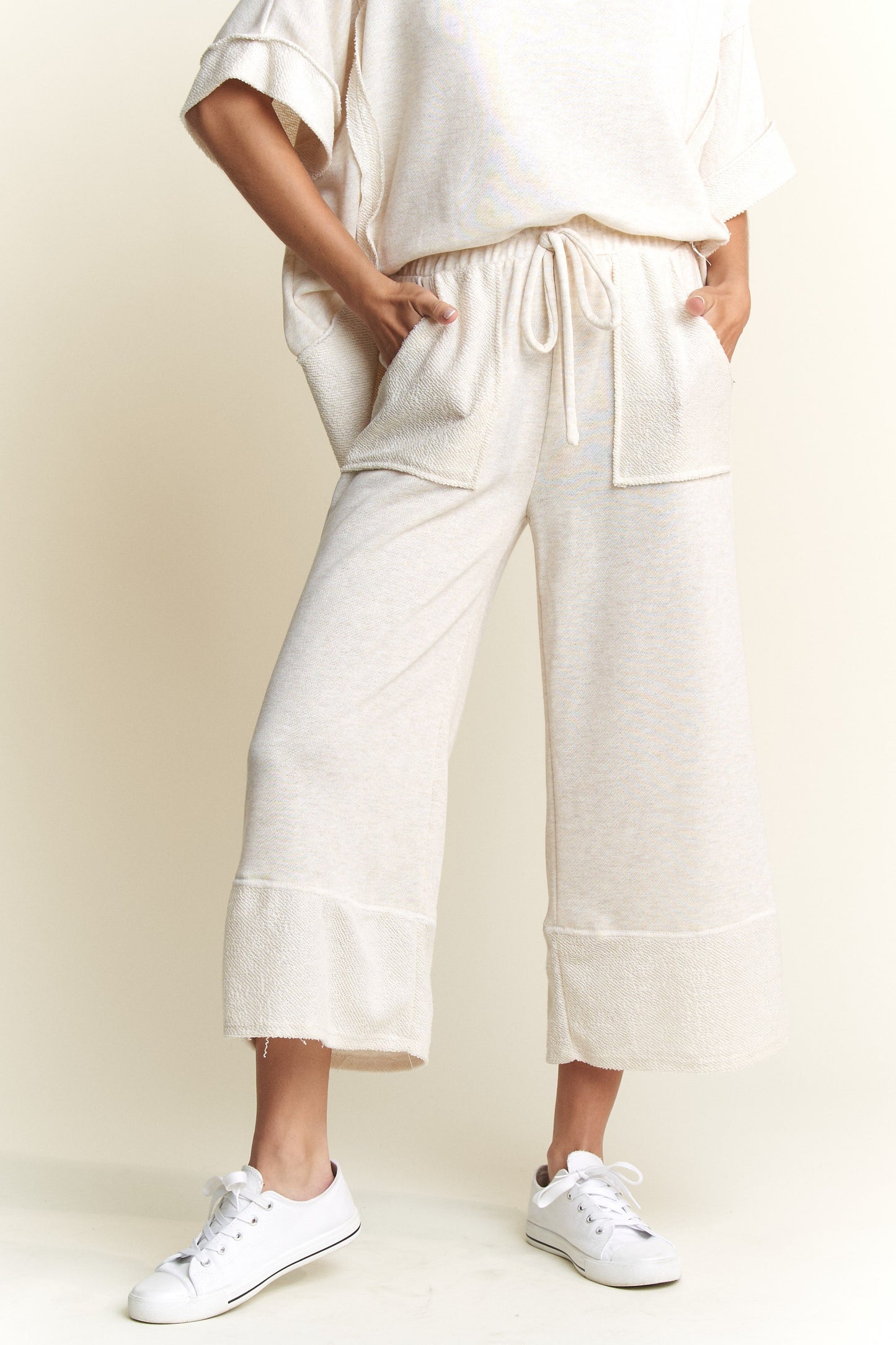 Loop Terry Wide Leg Pants