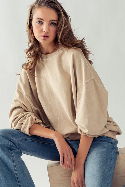 Oversized Organic Crewneck Sweatshirt