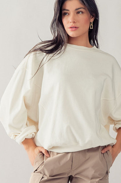 Oversized Organic Crewneck Sweatshirt