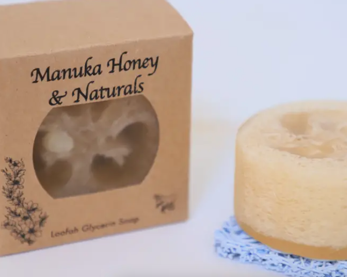 Manuka Honey Loofah Soap with lift set