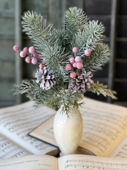 15" Frosted Fir & Berry Bundle