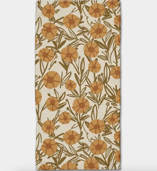 Sunflower Fields bar towel
