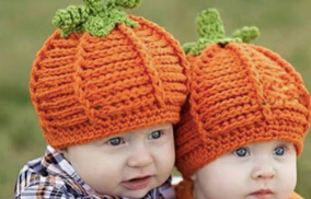 Baby/Toddler Childlike Halloween Pumpkin Hand Knitted Hat