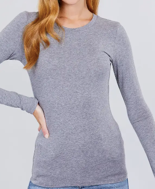 Long Sleeve Crew Neck Top