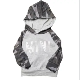 Hooded Gray "Mini" Camo Sweatshirt