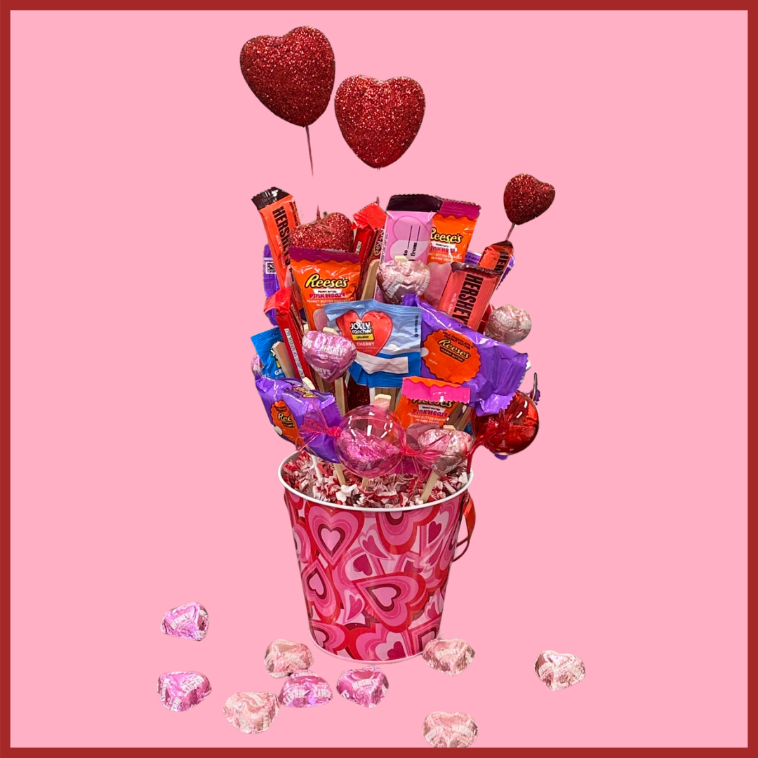 Valentine candy baskets