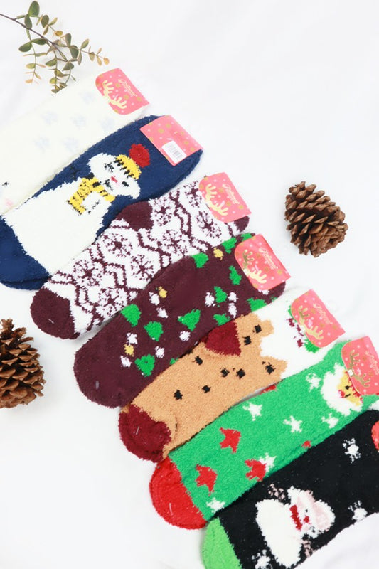 Assorted Christmas Theme Socks