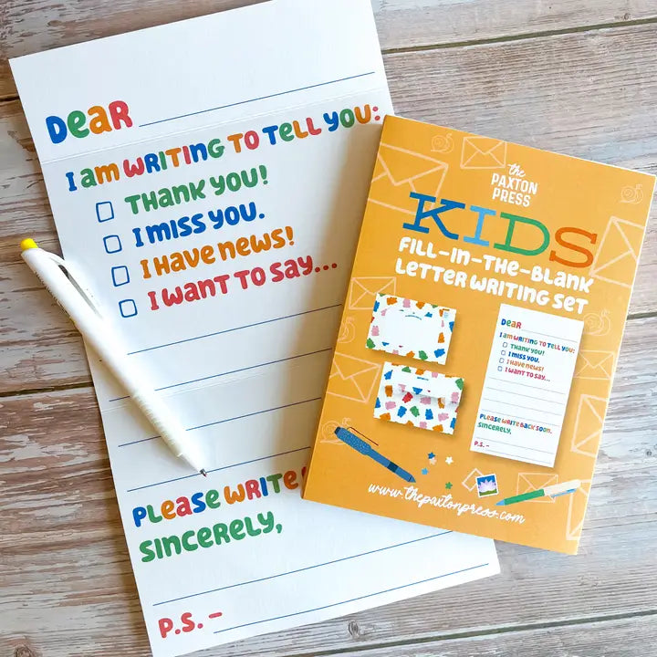 Kids Fill-in Fold Up Letter Set of 10