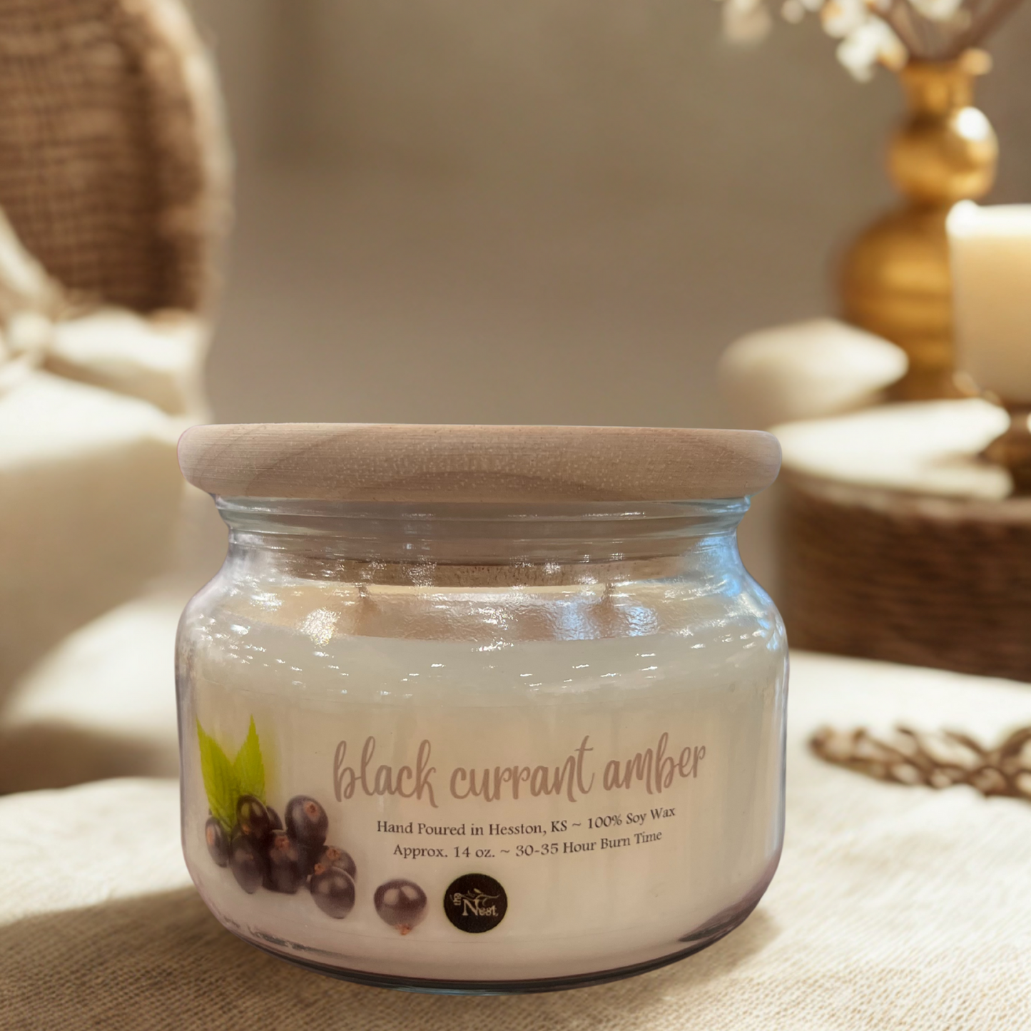 Small Glass Candle
