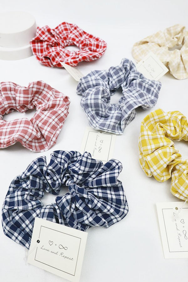 Plaid Scrunchie