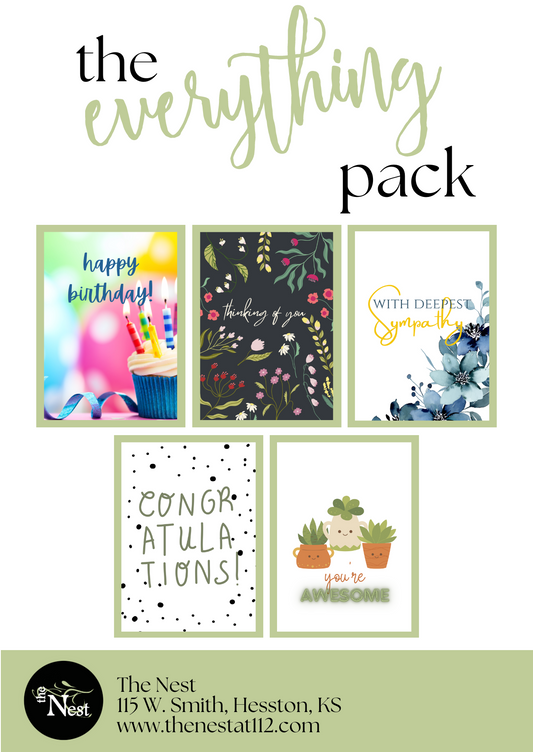 Cards for All Occasions- Pack of 5